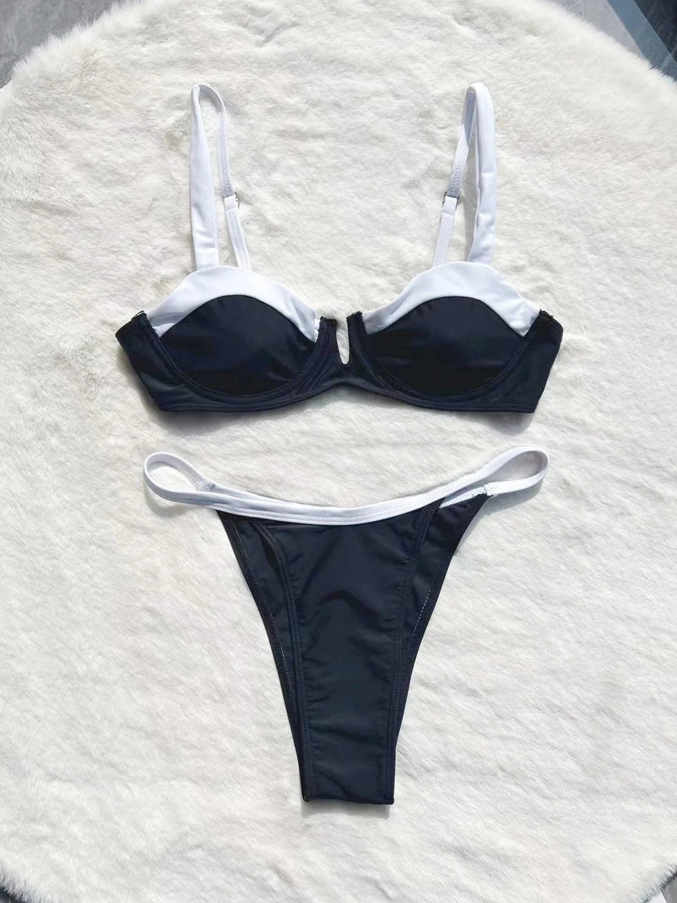 Ellie - Siyah Kontrast Bikini Takımı