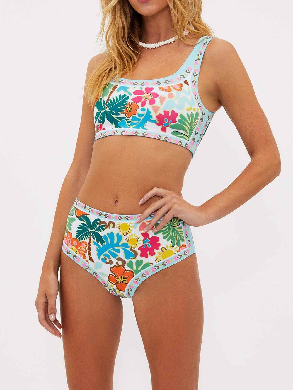 Emmie - Destekli Çiçekli Esnek Bikini