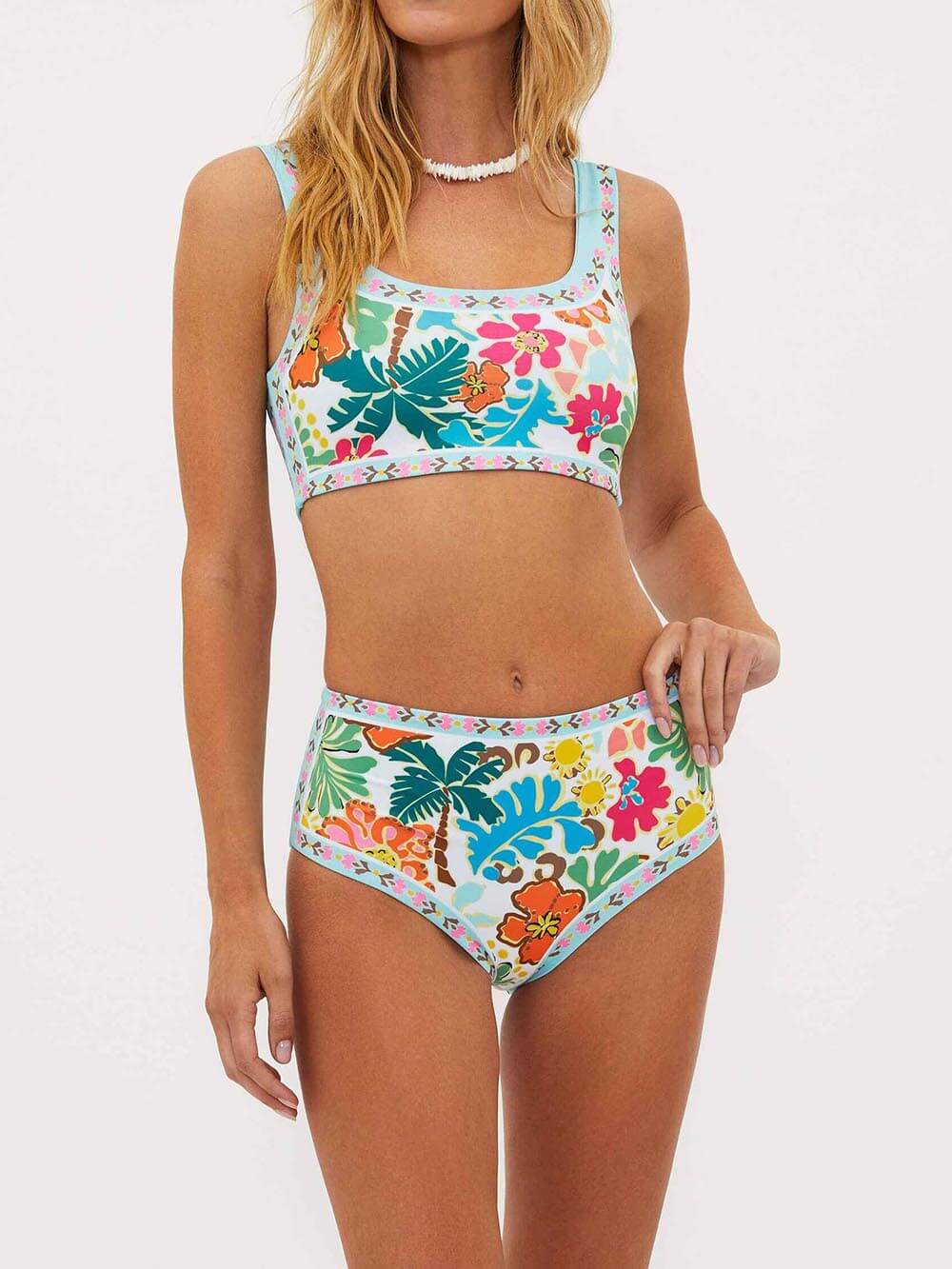 Emmie - Destekli Çiçekli Esnek Bikini