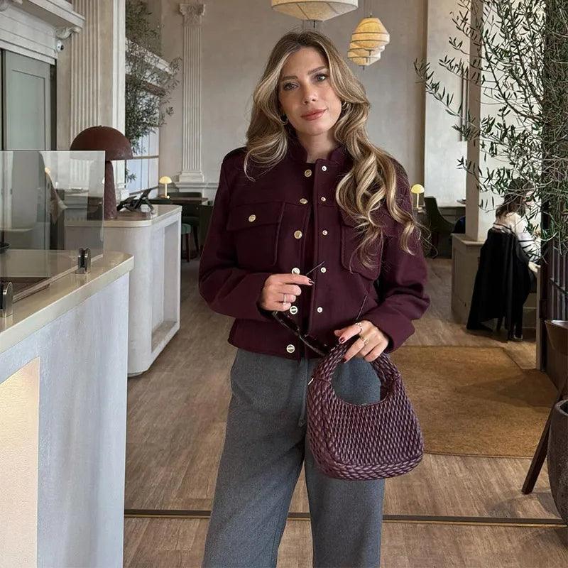 Moda Cep Vintage Ceket Siaora