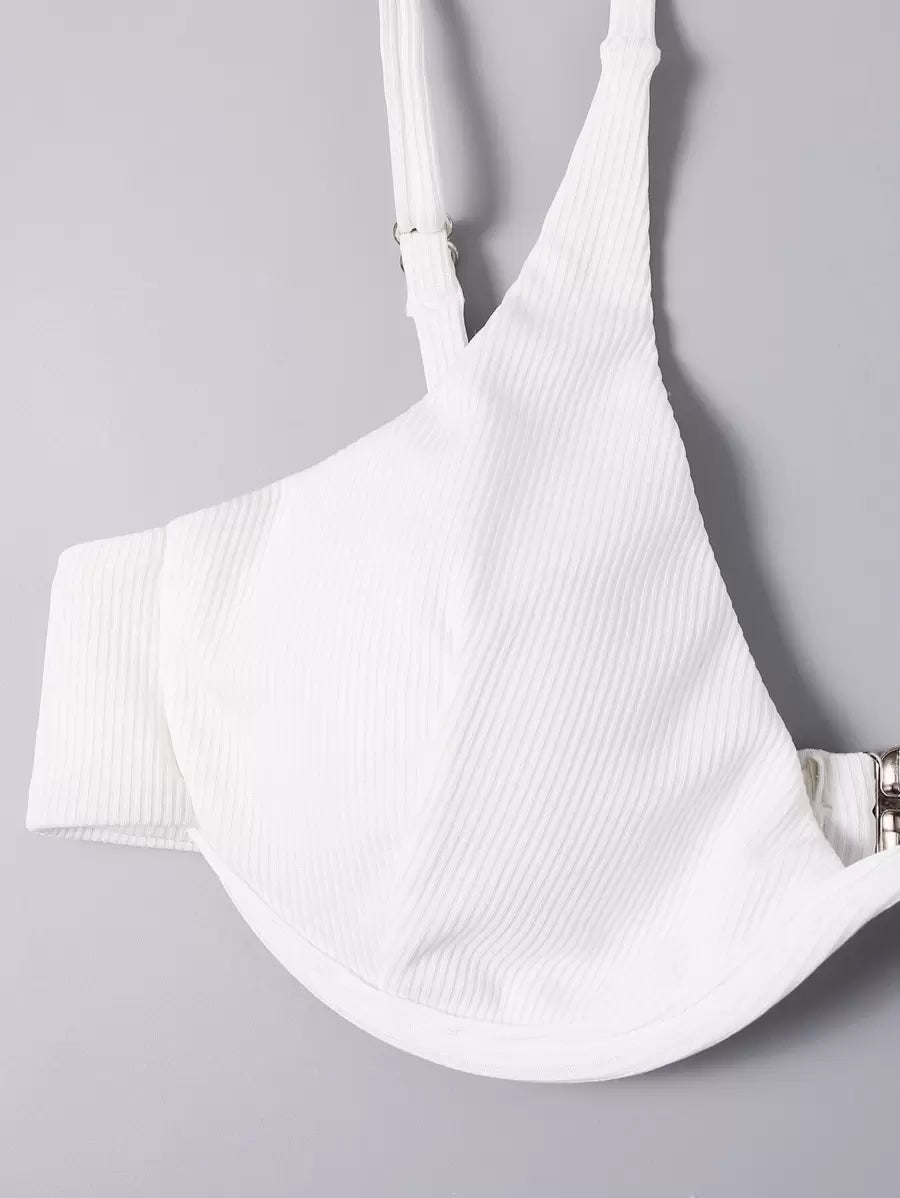 3'Lü Balenli Bikini Takımı Ve Örgü Plaj Eteği Niebbla