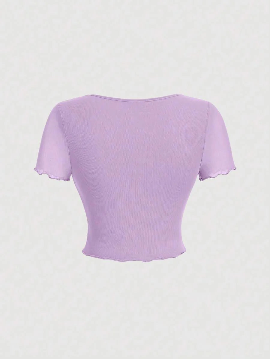 Bağcık Detaylı Romantik Crop Niebbla