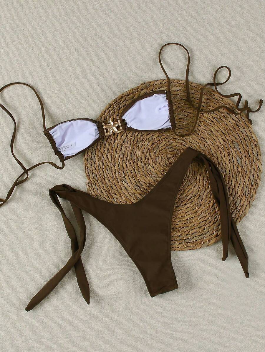 Seksi Bandeau Bikini Takımı Niebbla