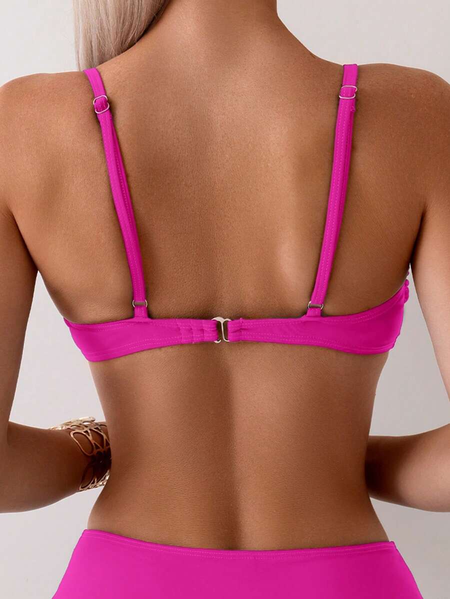 Halka Dantelli Sade Bikini Takımı Niebbla