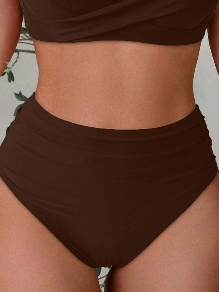Askılı Yüksek Bel Balenli Bikini Takımı Niebbla
