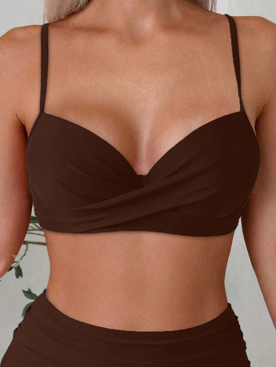 Askılı Yüksek Bel Balenli Bikini Takımı Niebbla