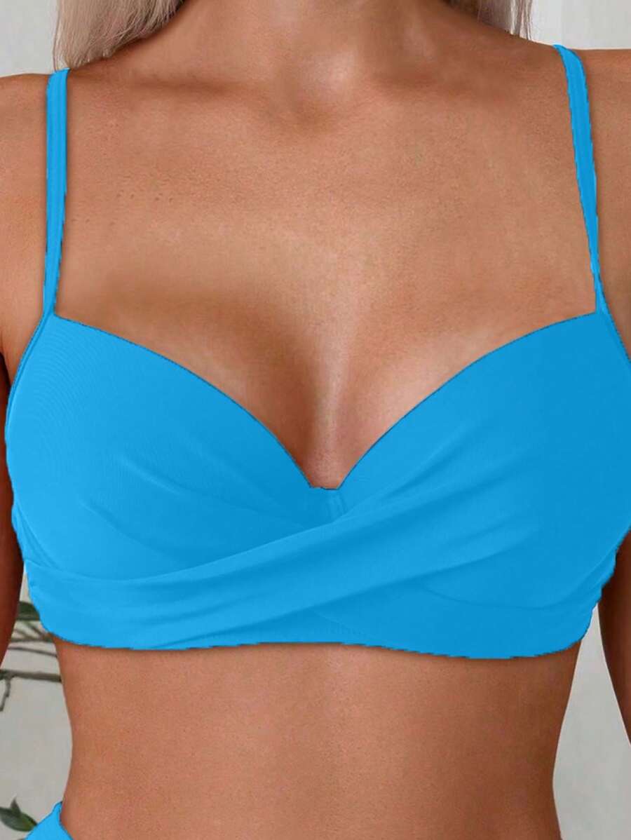 Askılı Yüksek Bel Balenli Bikini Takımı Niebbla