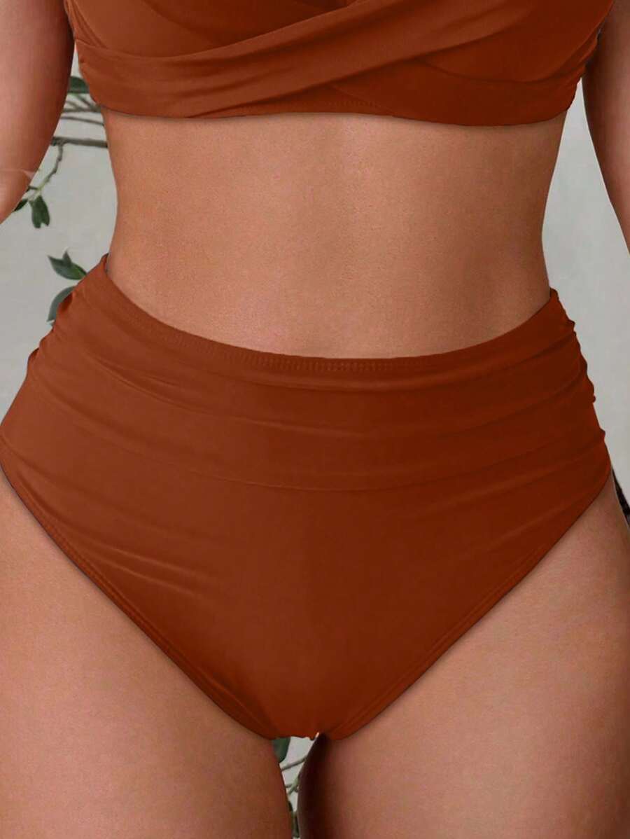 Askılı Yüksek Bel Balenli Bikini Takımı Niebbla