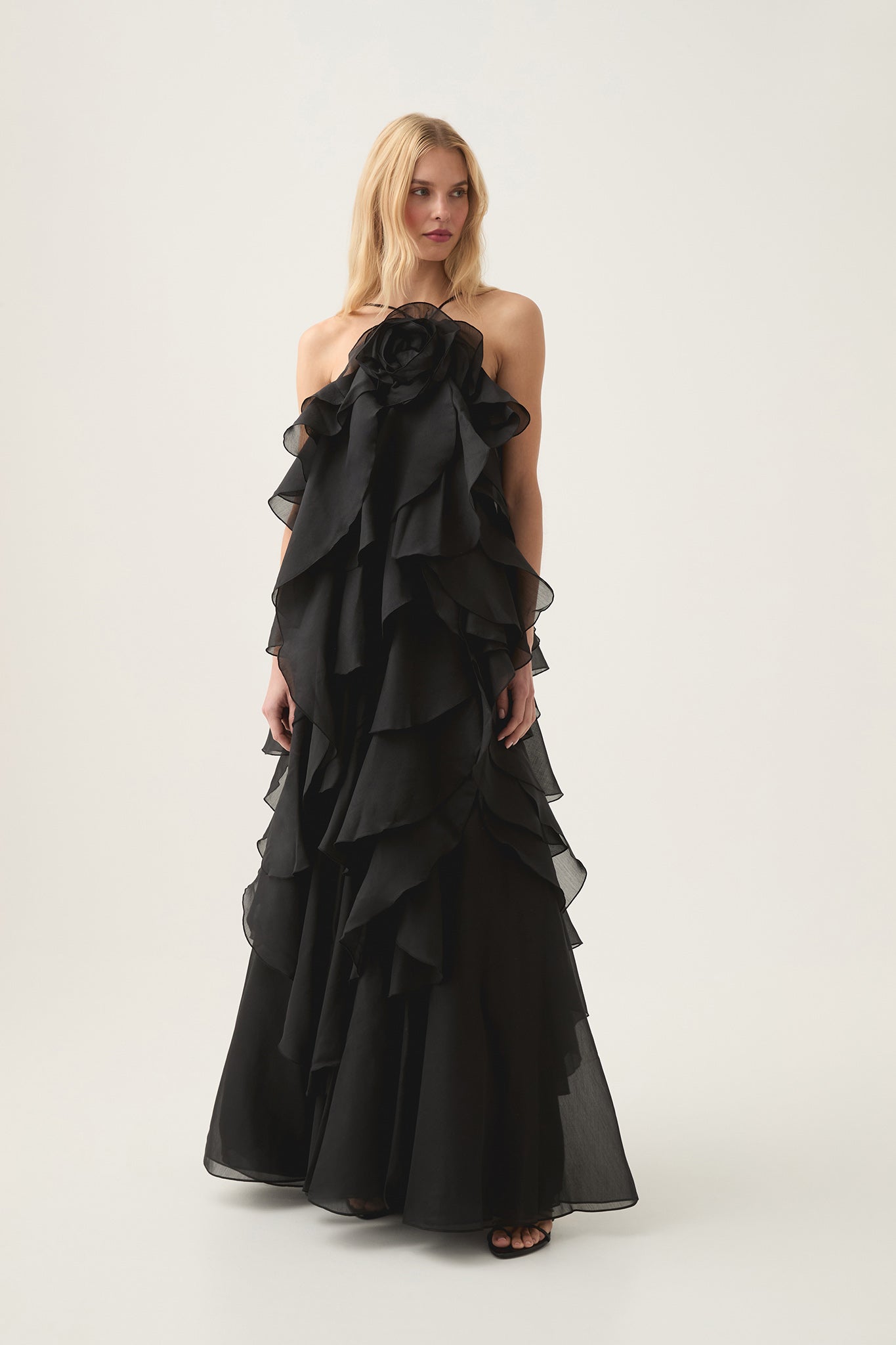 Estelle - Ruffle Yaka Maxi Elbise