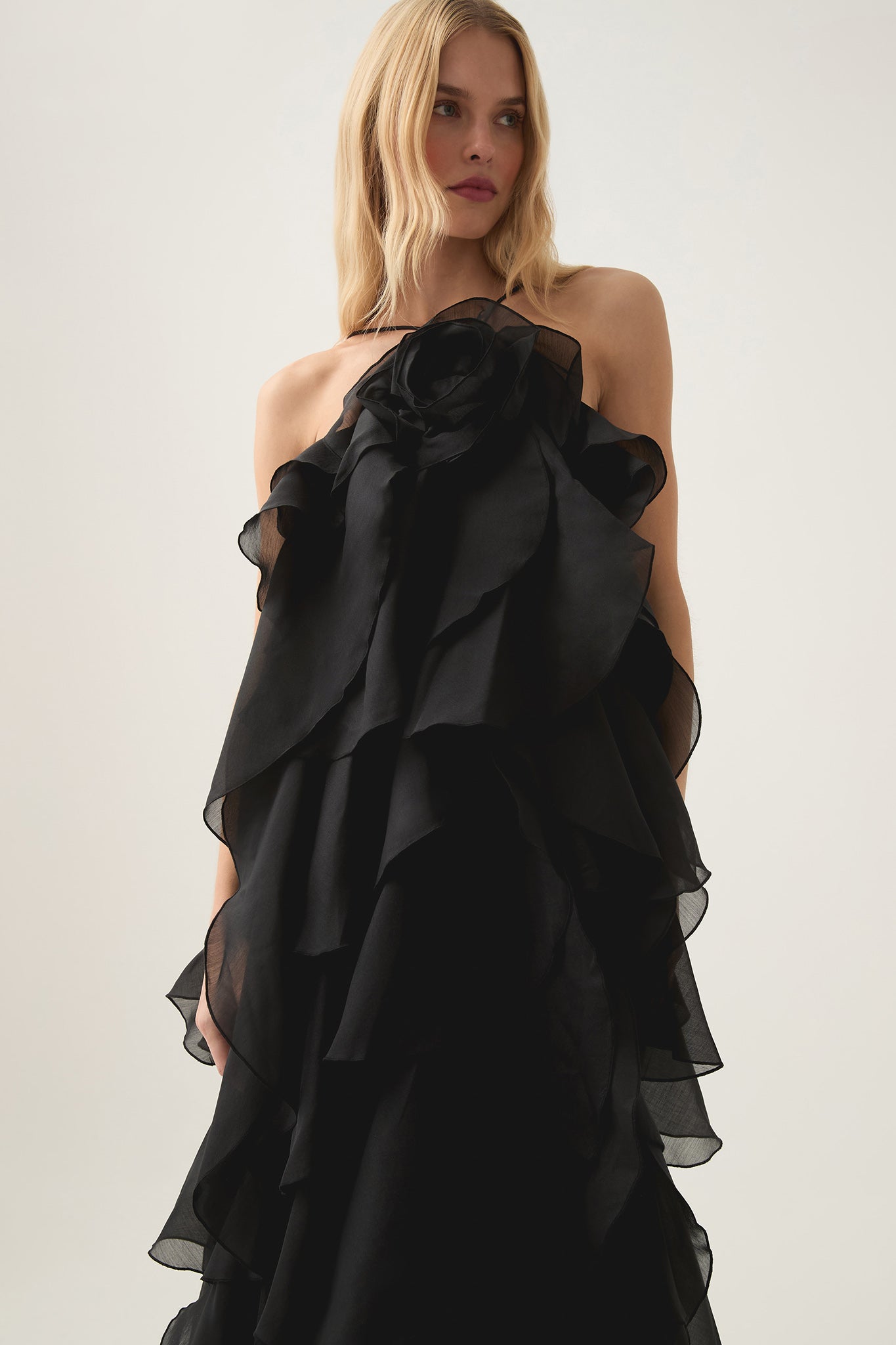 Estelle - Ruffle Yaka Maxi Elbise