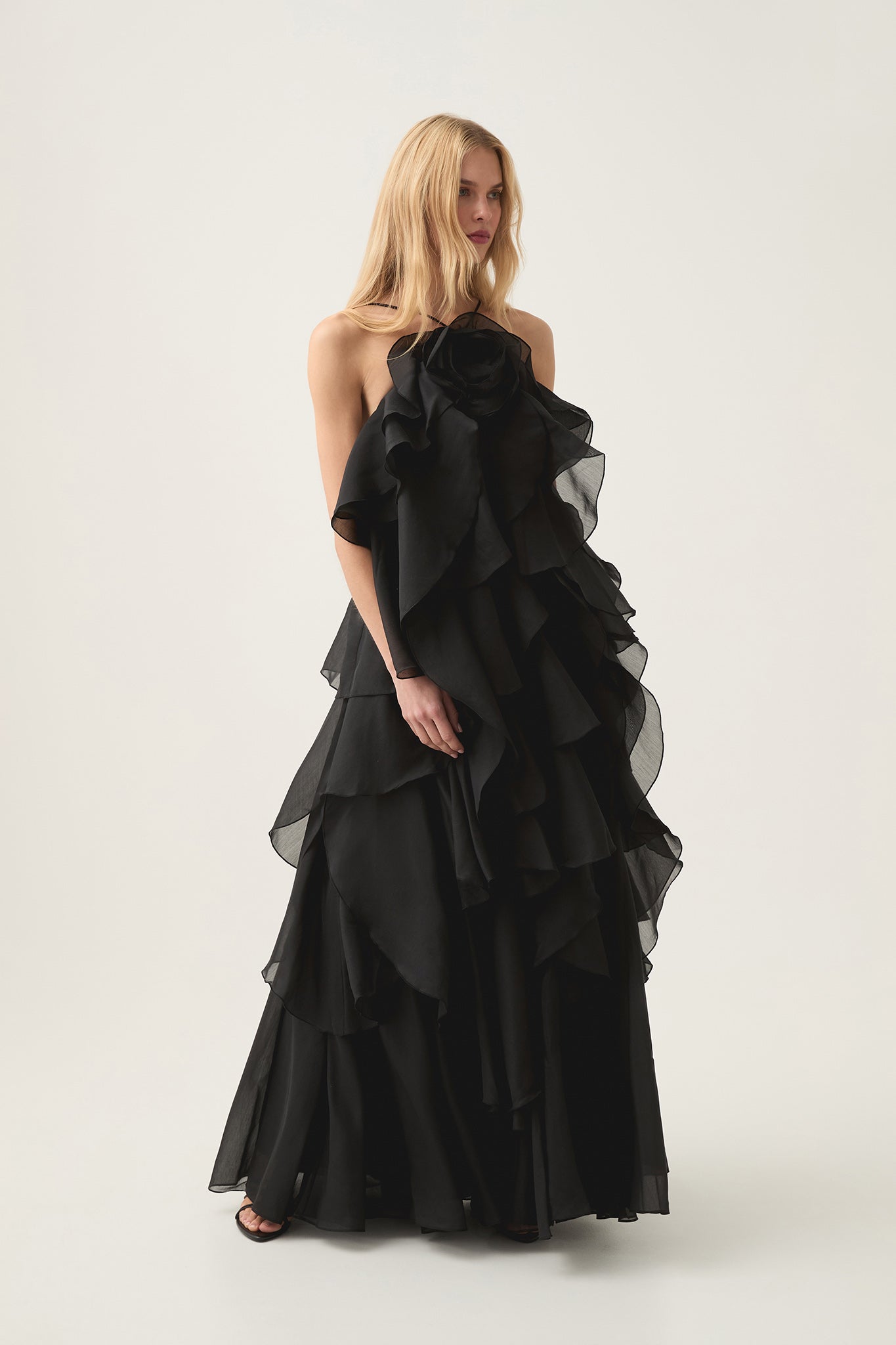 Estelle - Ruffle Yaka Maxi Elbise