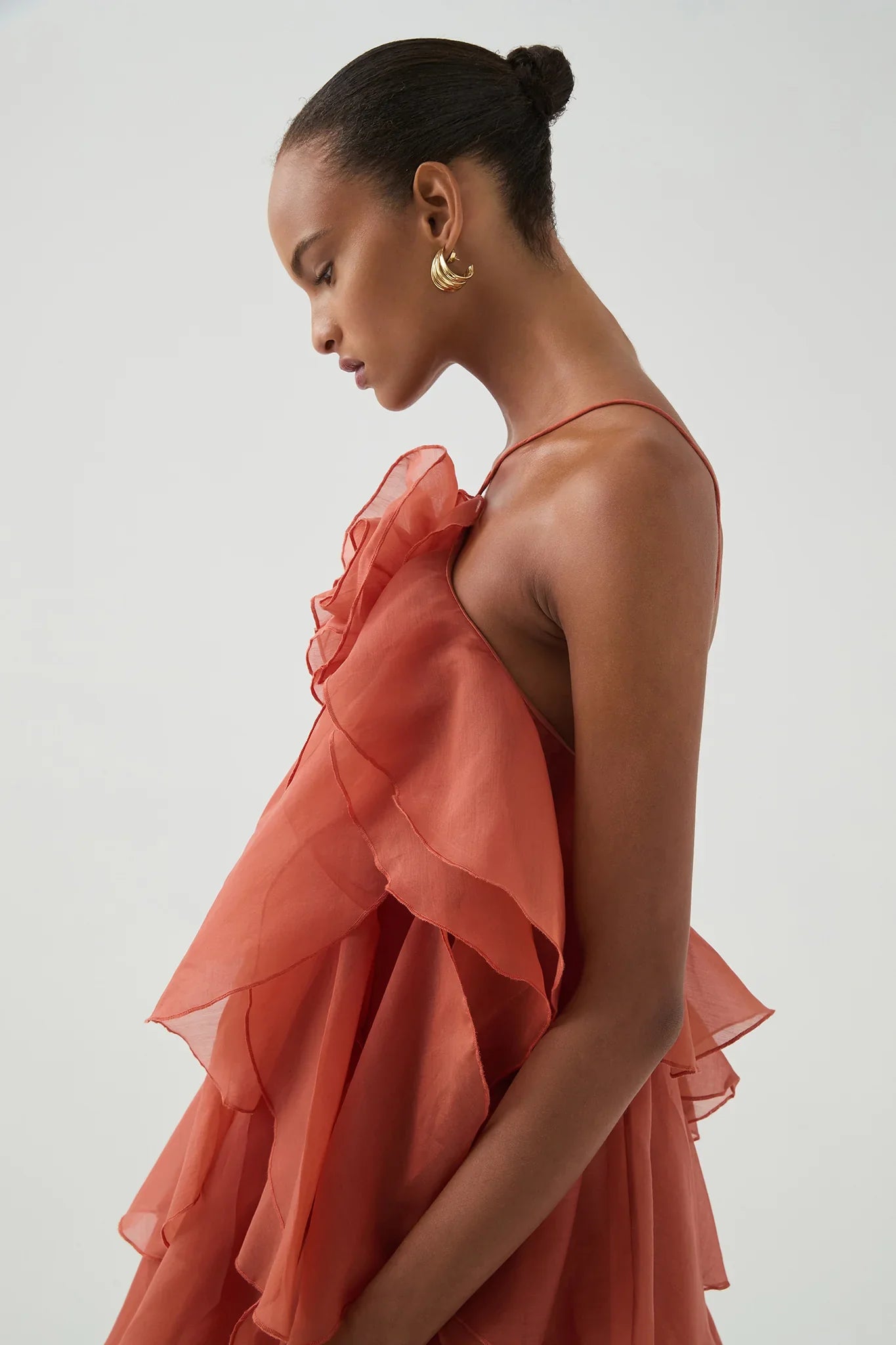 Estelle - Ruffle Yaka Maxi Elbise
