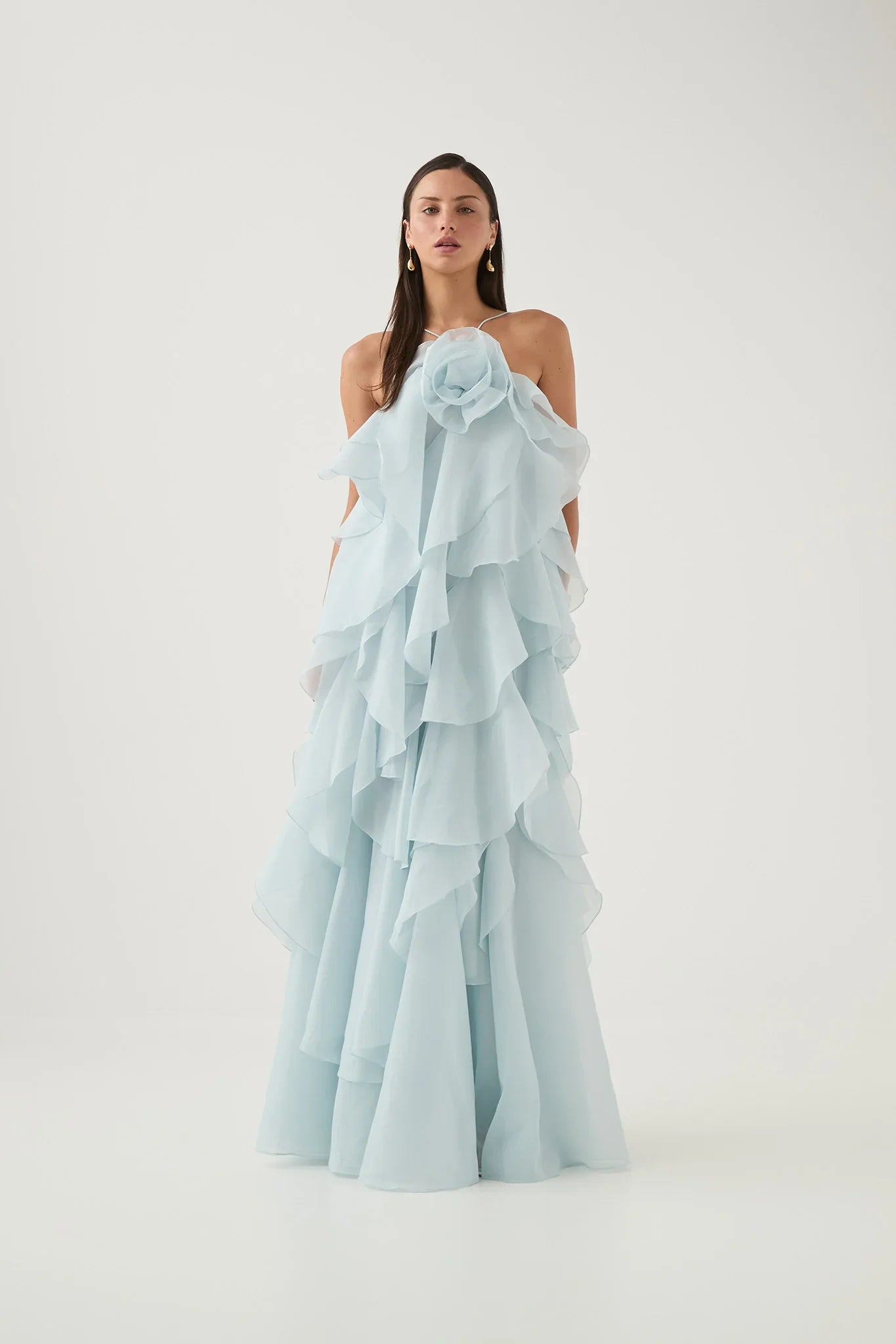 Estelle - Ruffle Yaka Maxi Elbise