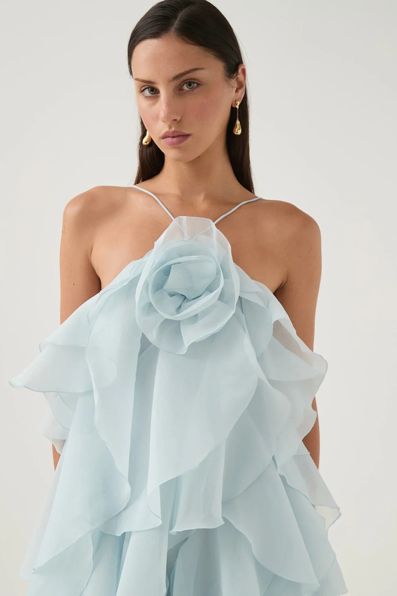 Estelle - Ruffle Yaka Maxi Elbise