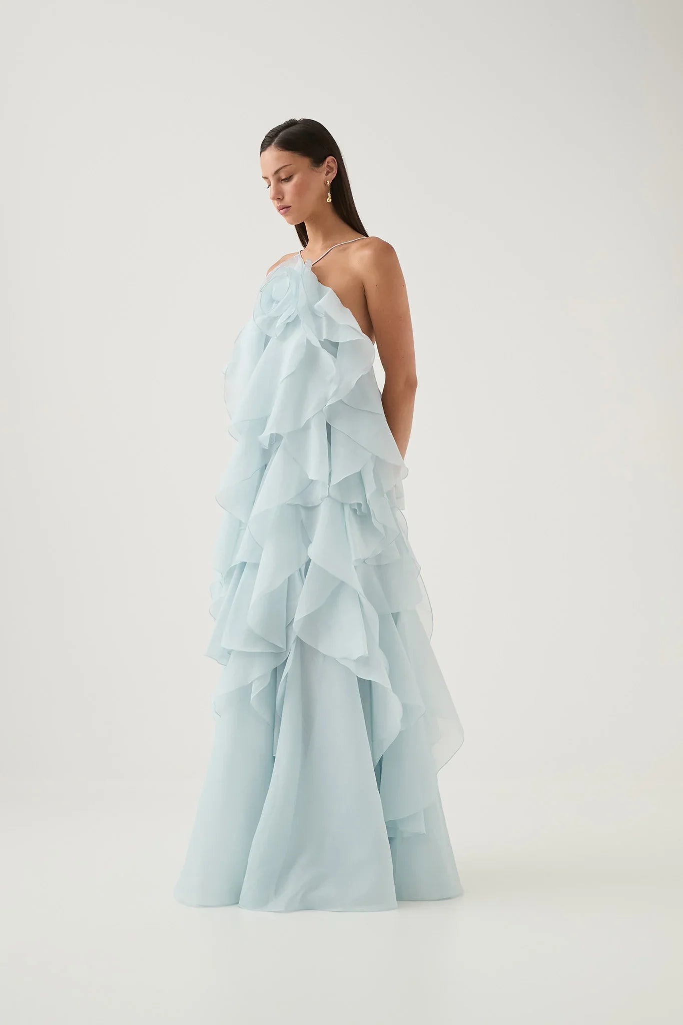 Estelle - Ruffle Yaka Maxi Elbise
