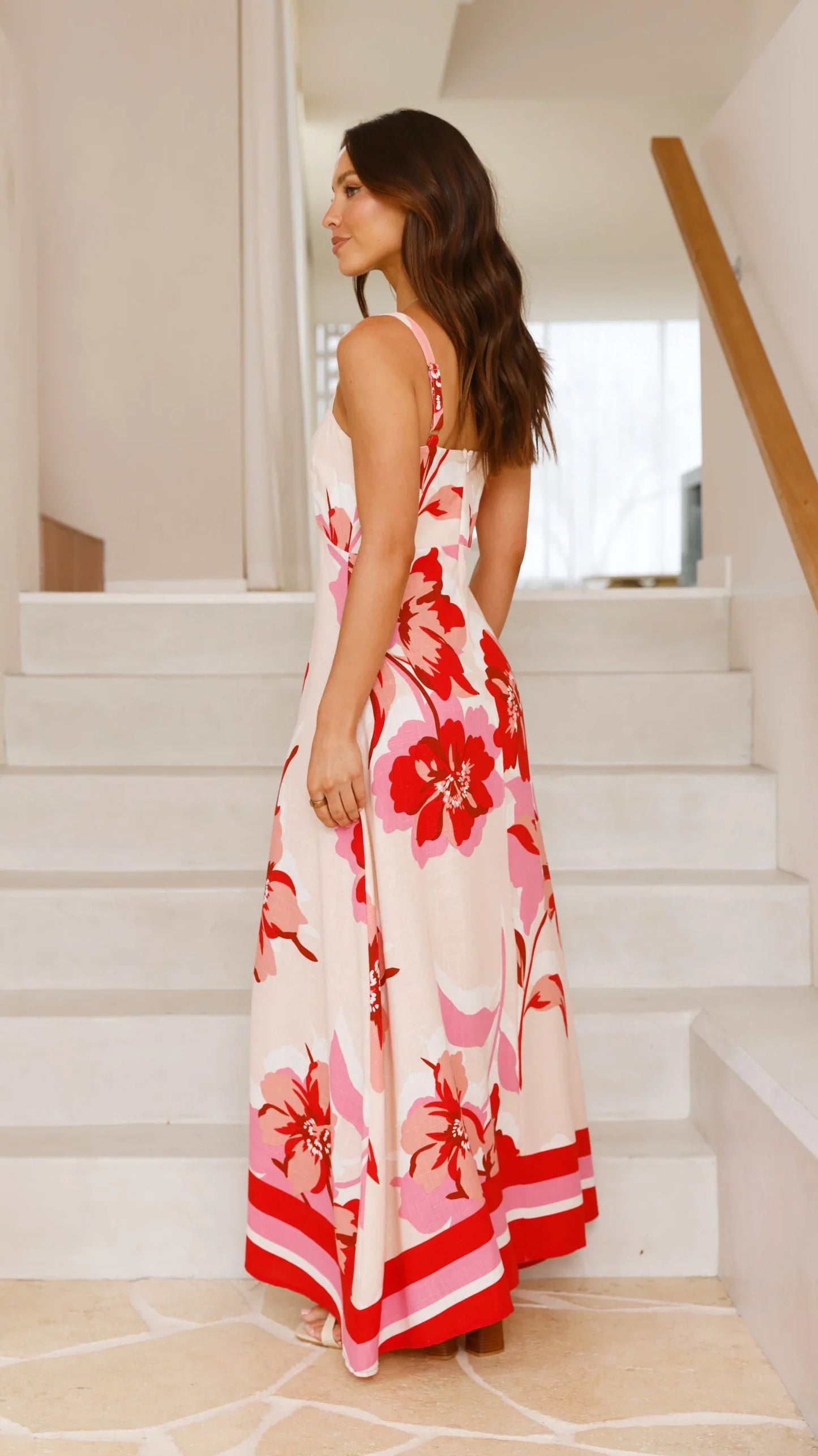 Flora - Blossom Breeze Maxi Elbise