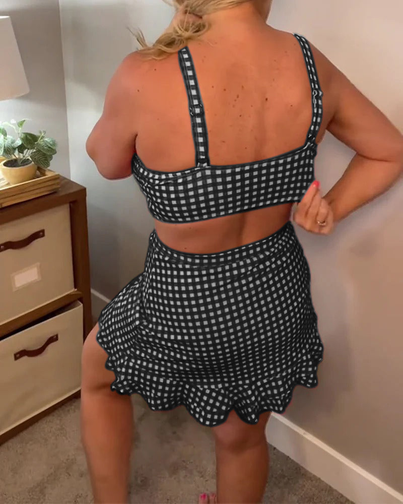 Estelle Ekose Askılı Bikini Takımı Niebbla