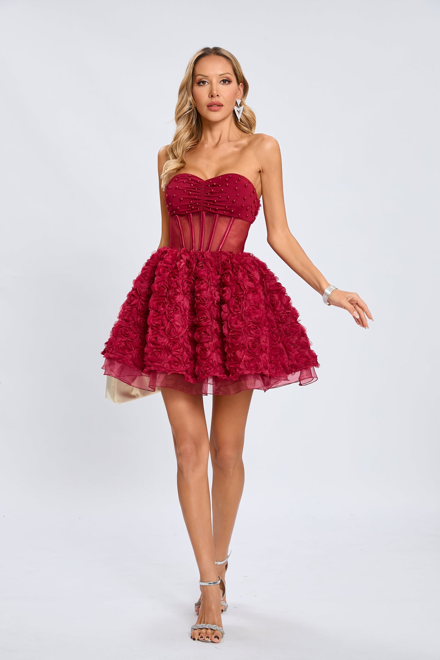 Rachel Korse Mini Elbise Siaora