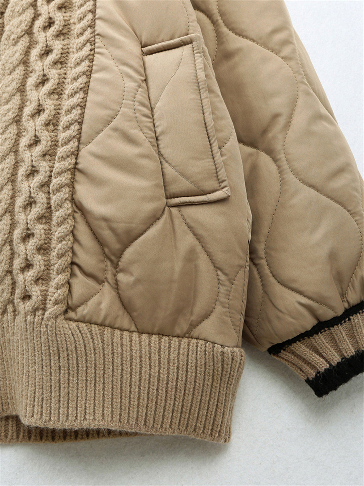 Örgülü Kiloş Oversized Hırka Kaban Quvarse