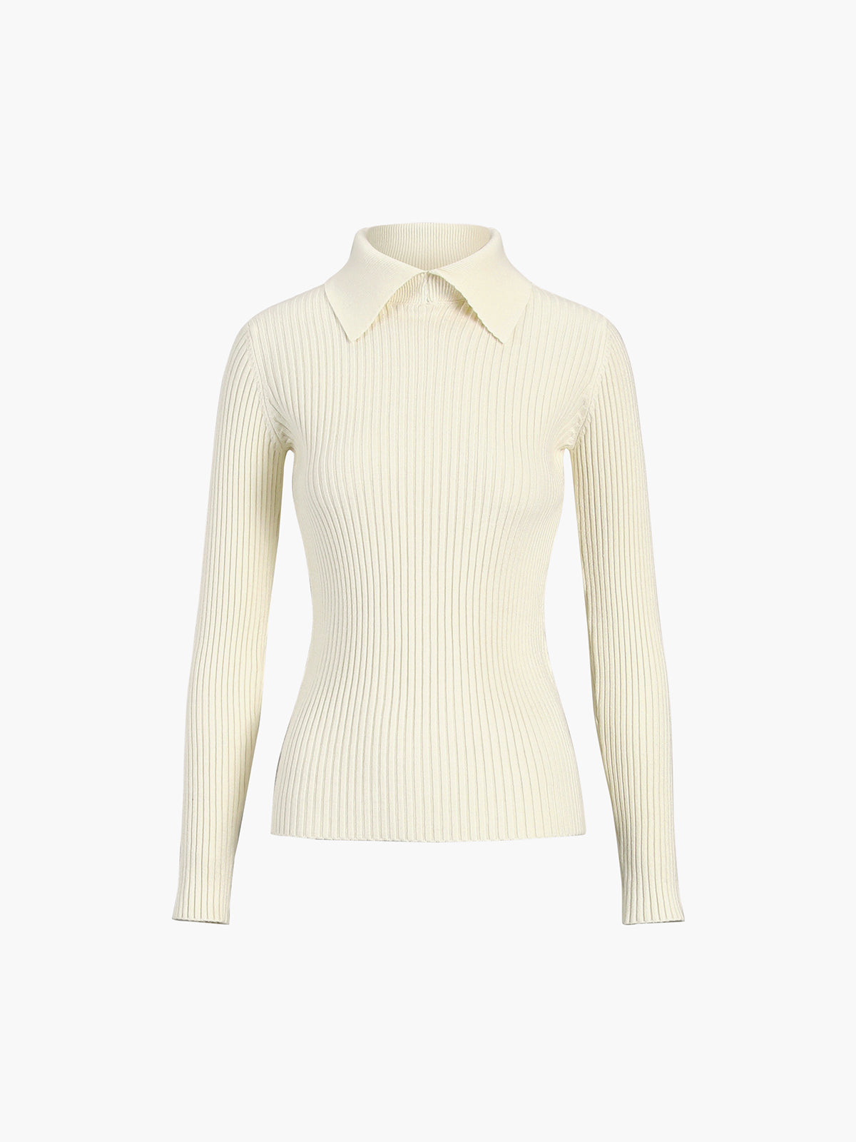 Vanilla Polo Uzun Kollu Örgü Üst Siaora
