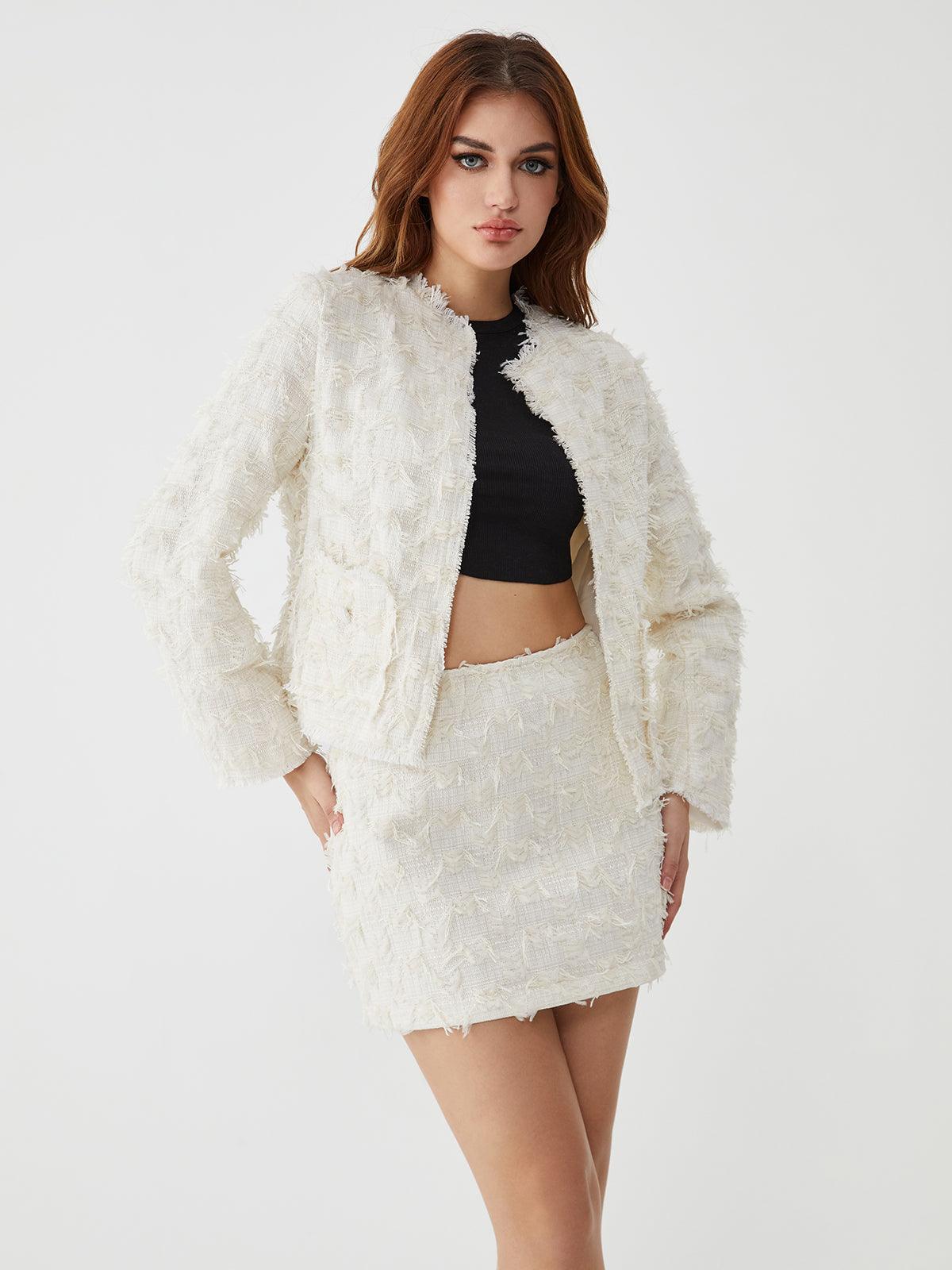 Ethereal Textured Blazer Siaora
