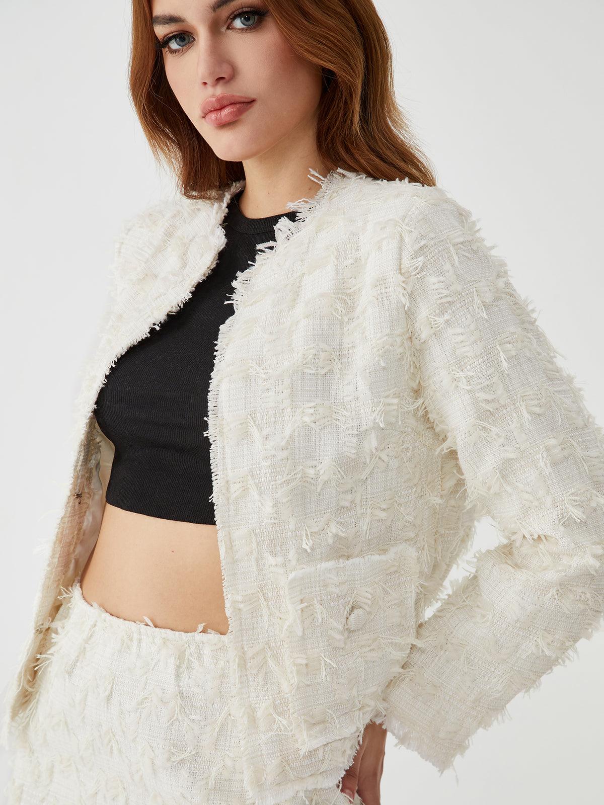 Ethereal Textured Blazer Siaora