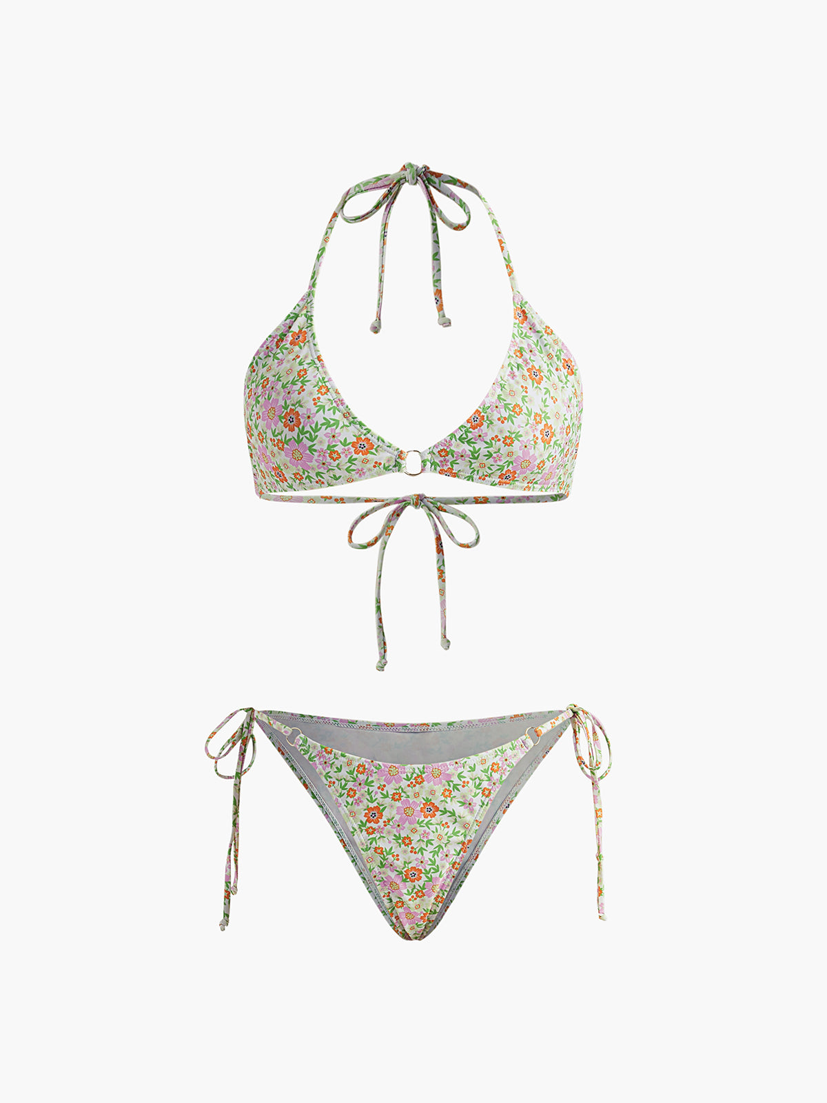 Ditsy Çiçekli Ayarlanabilir Bikini Seti Siaora