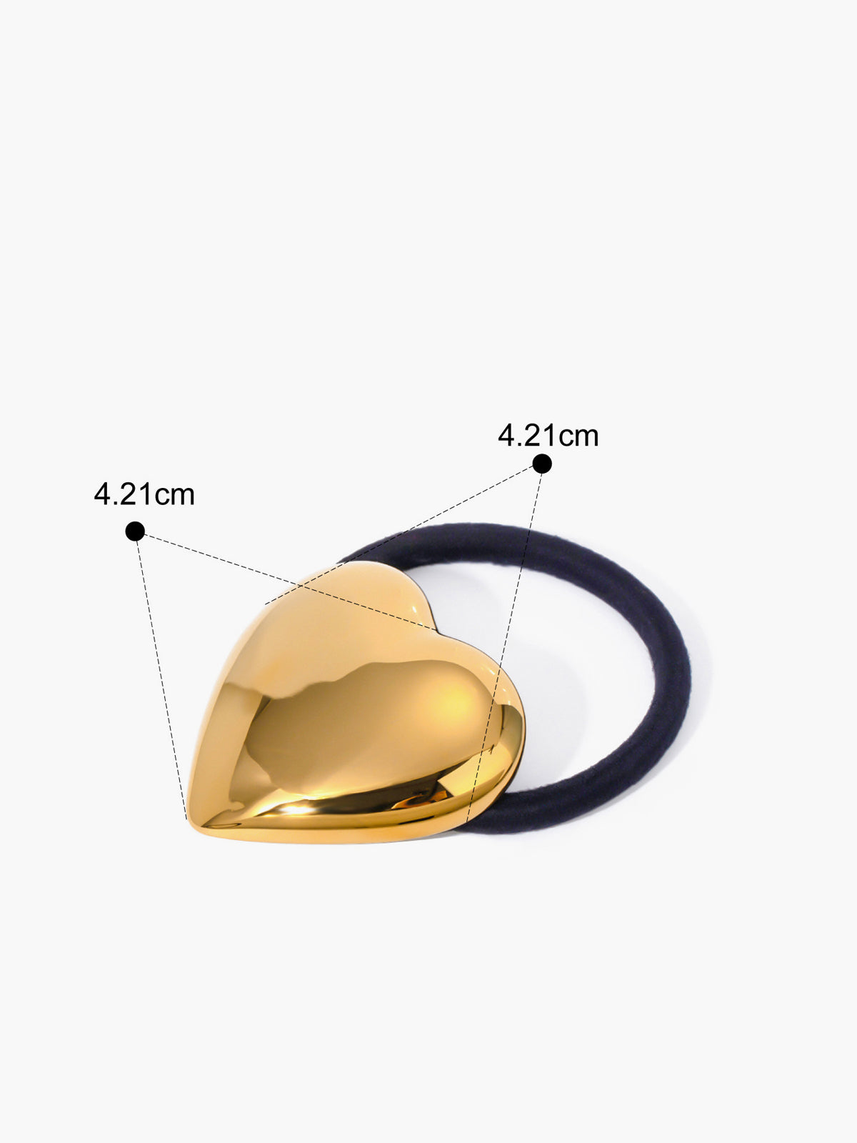 Kalp Metal Saç Bağı THESVELTECHIC