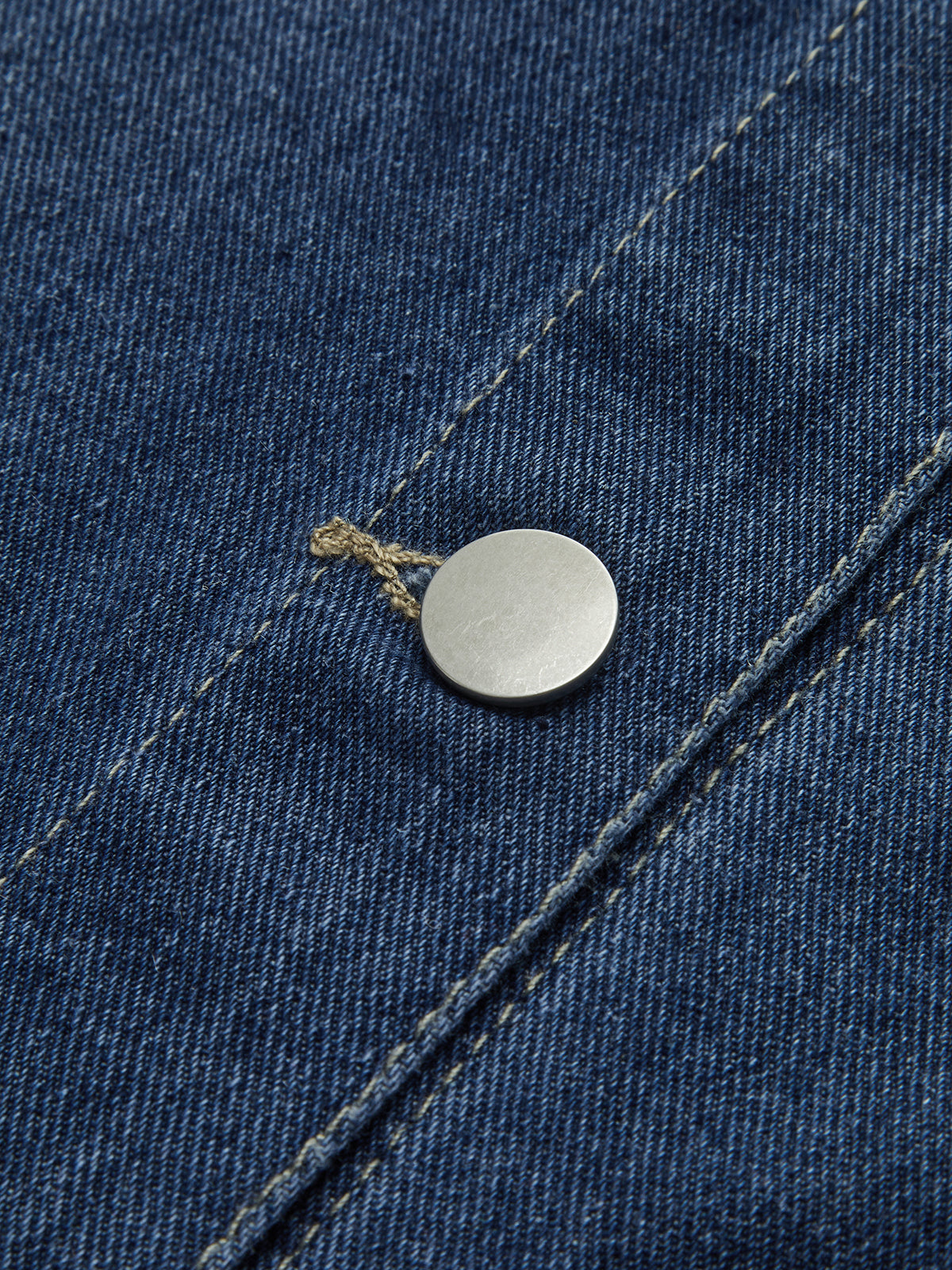 Sıradan Göğüslü Reverek Denim Ceket Quvarse