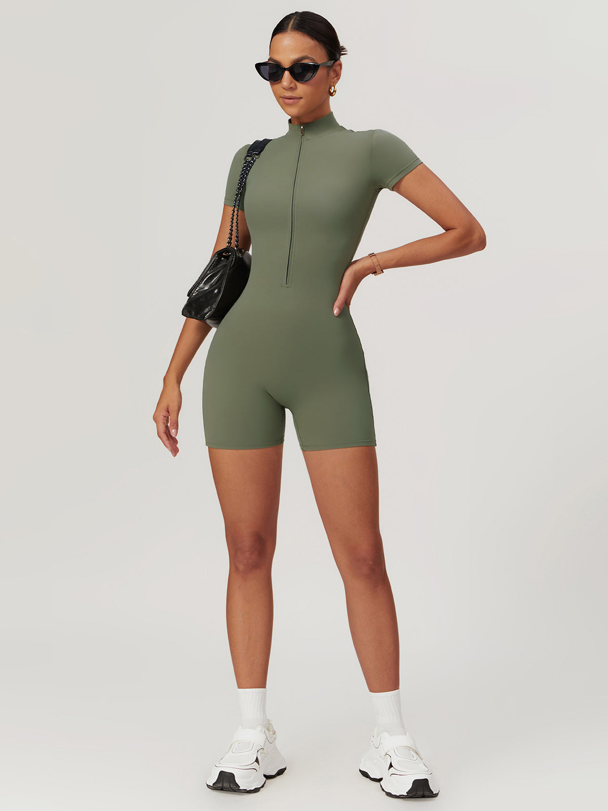 Fermuarlı Dikişsiz Tulum THESVELTECHIC