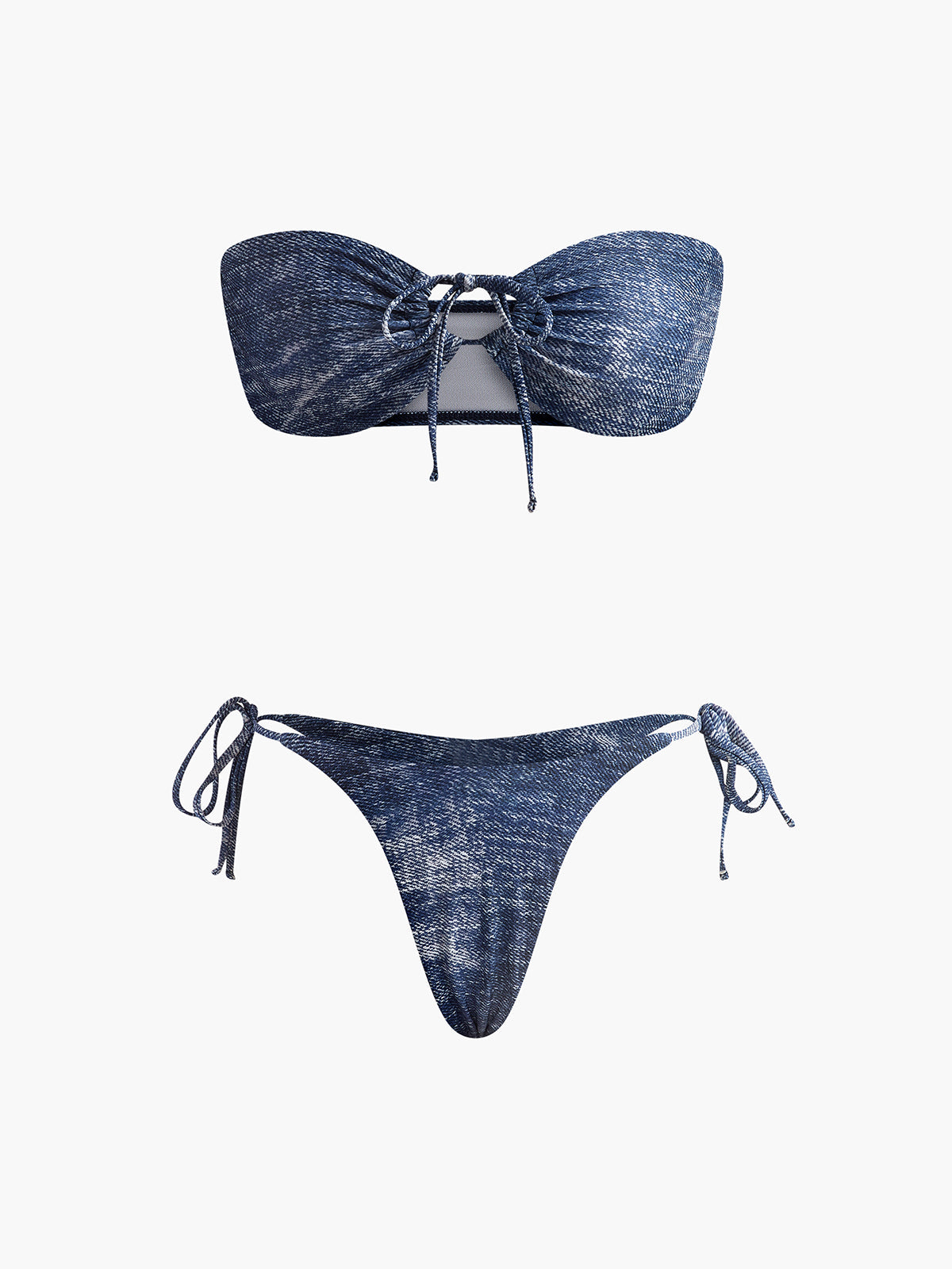 Vintage Straplez Bikini Takımı Siaora