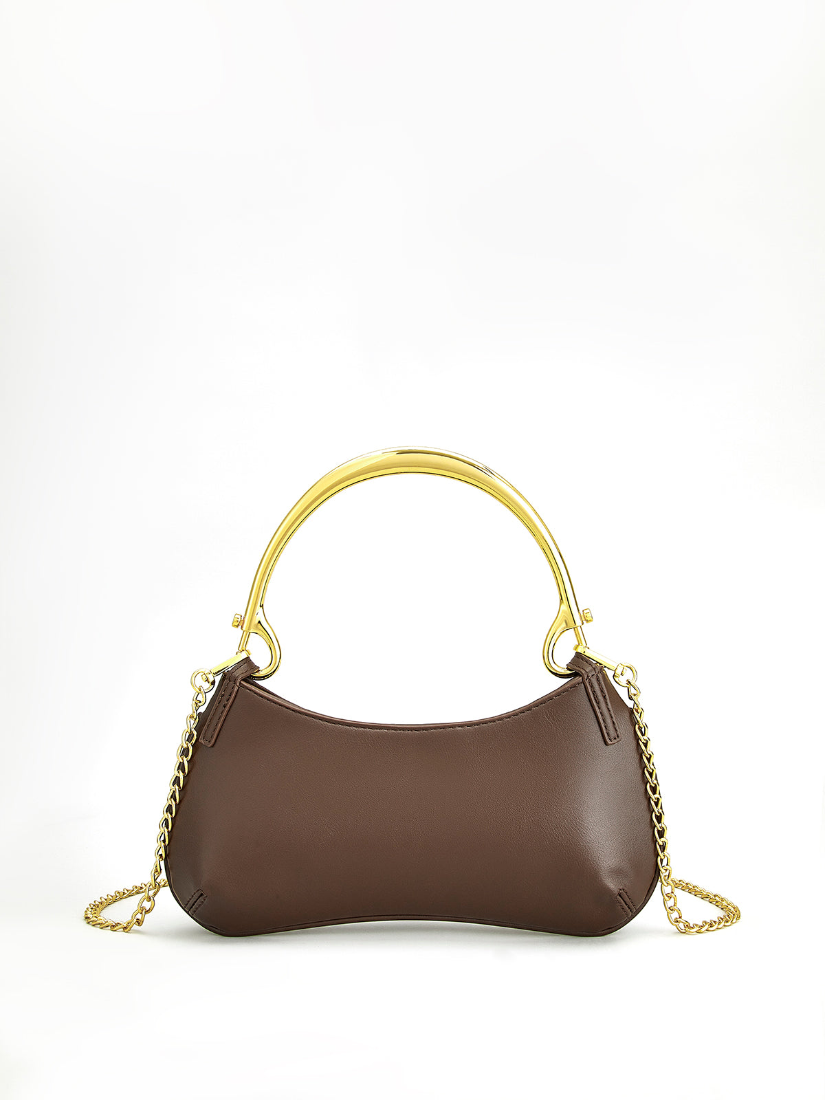 Metal-Handle Zipper Armpit Bag THESVELTECHIC