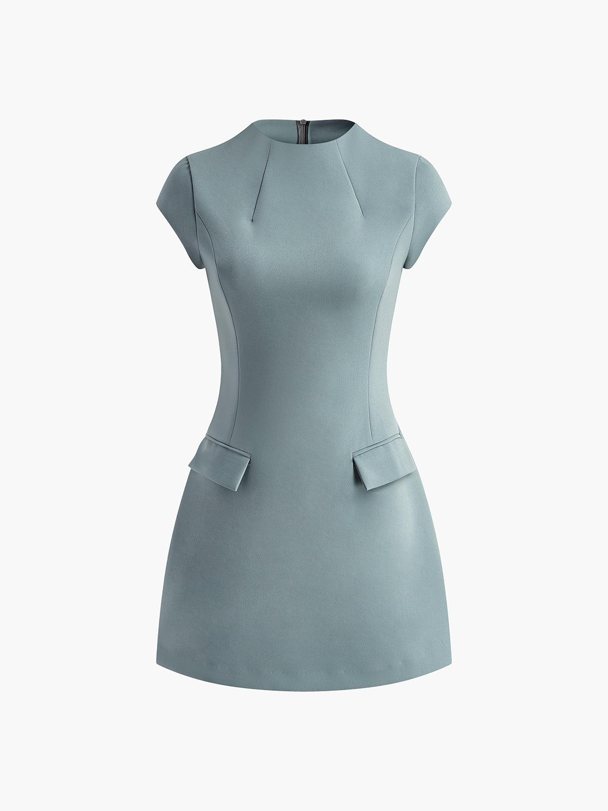 Zarif A-line Mini Elbise Siaora