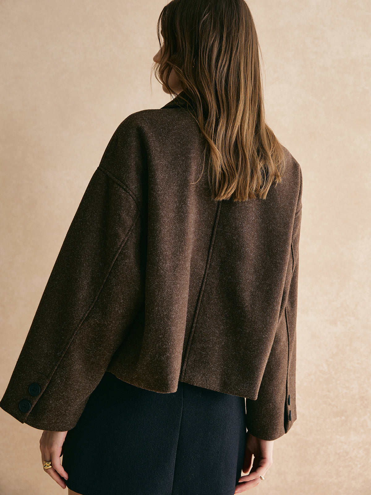 Tweed Düğme Aşağı Ceket Quvarse