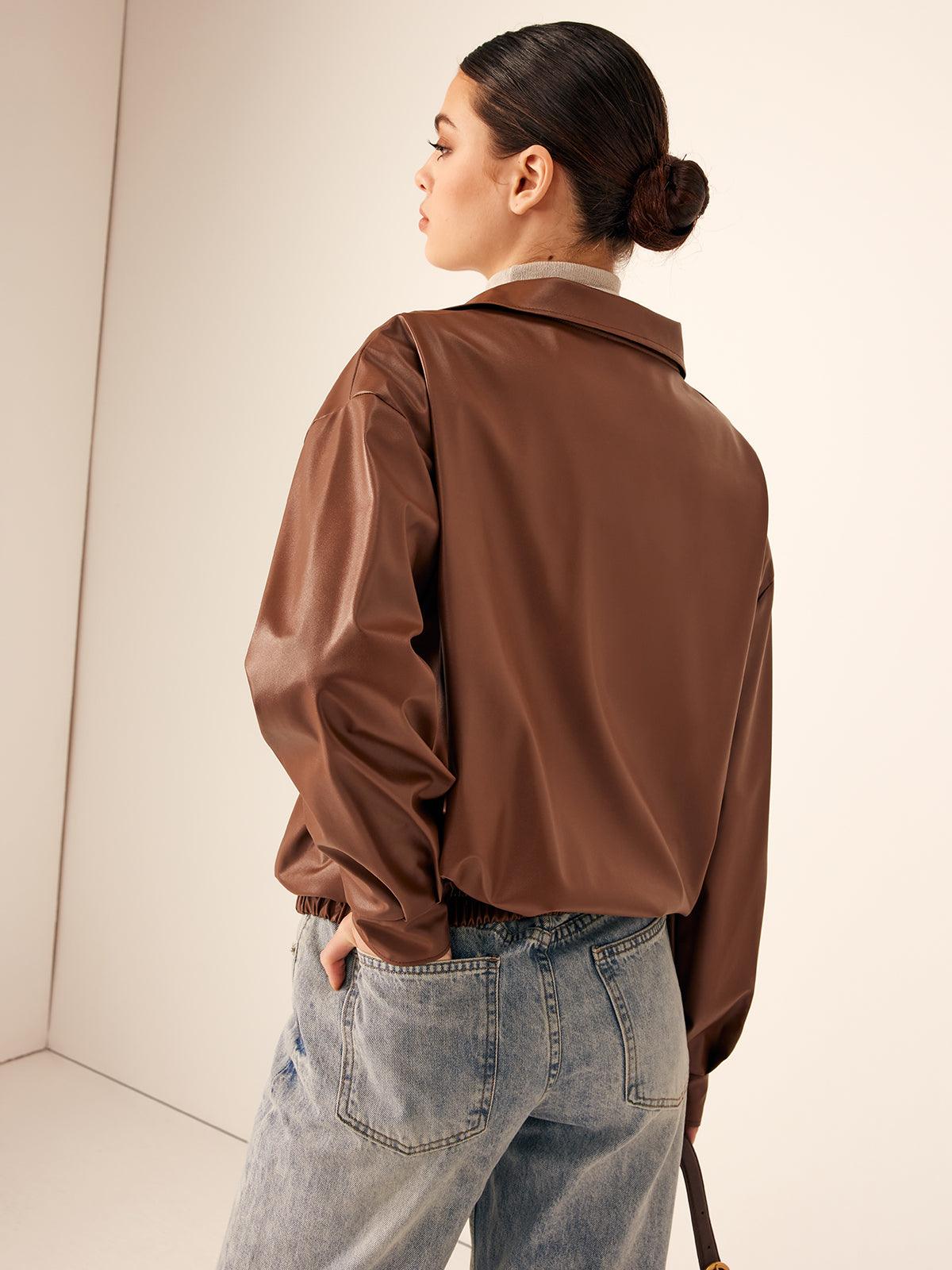 Urban Luxe Deri Ceket Siaora