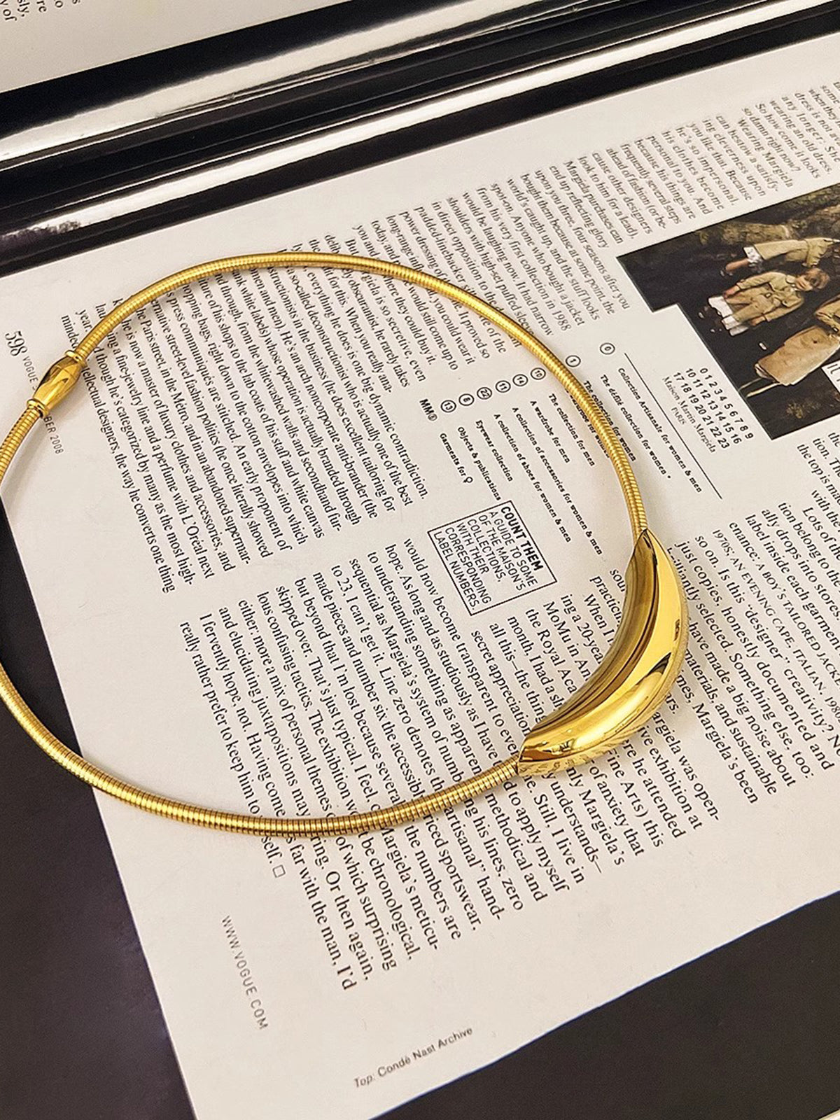 Şık O-Halka Choker Kolye THESVELTECHIC