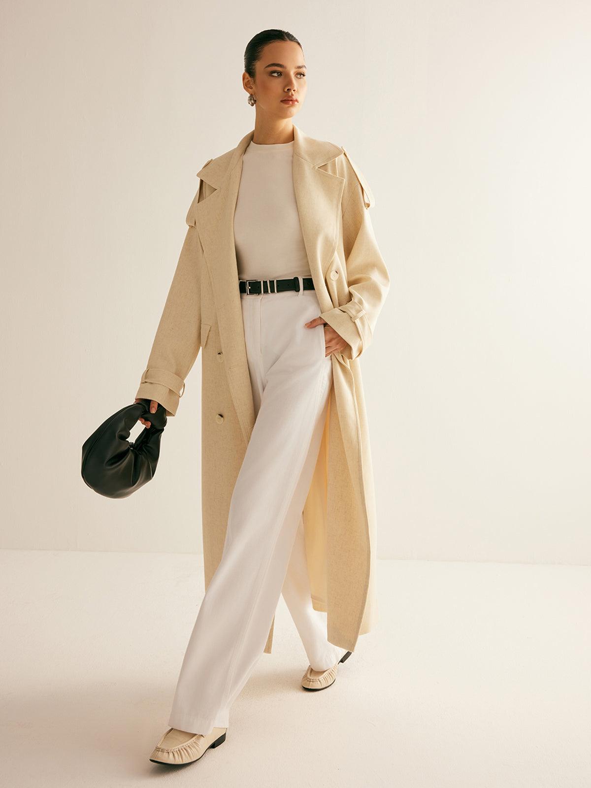 Pure Elegance Uzun Trençkot Siaora