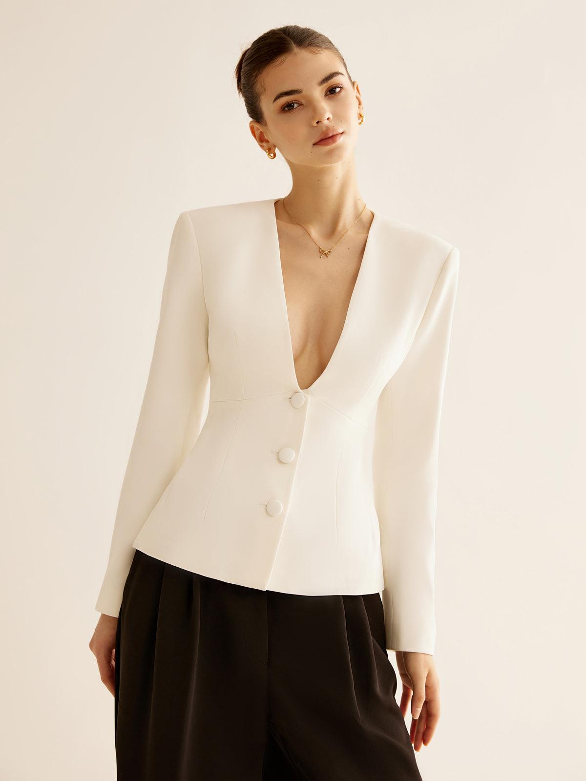 Pearl Elegance Blazer Ceket Siaora