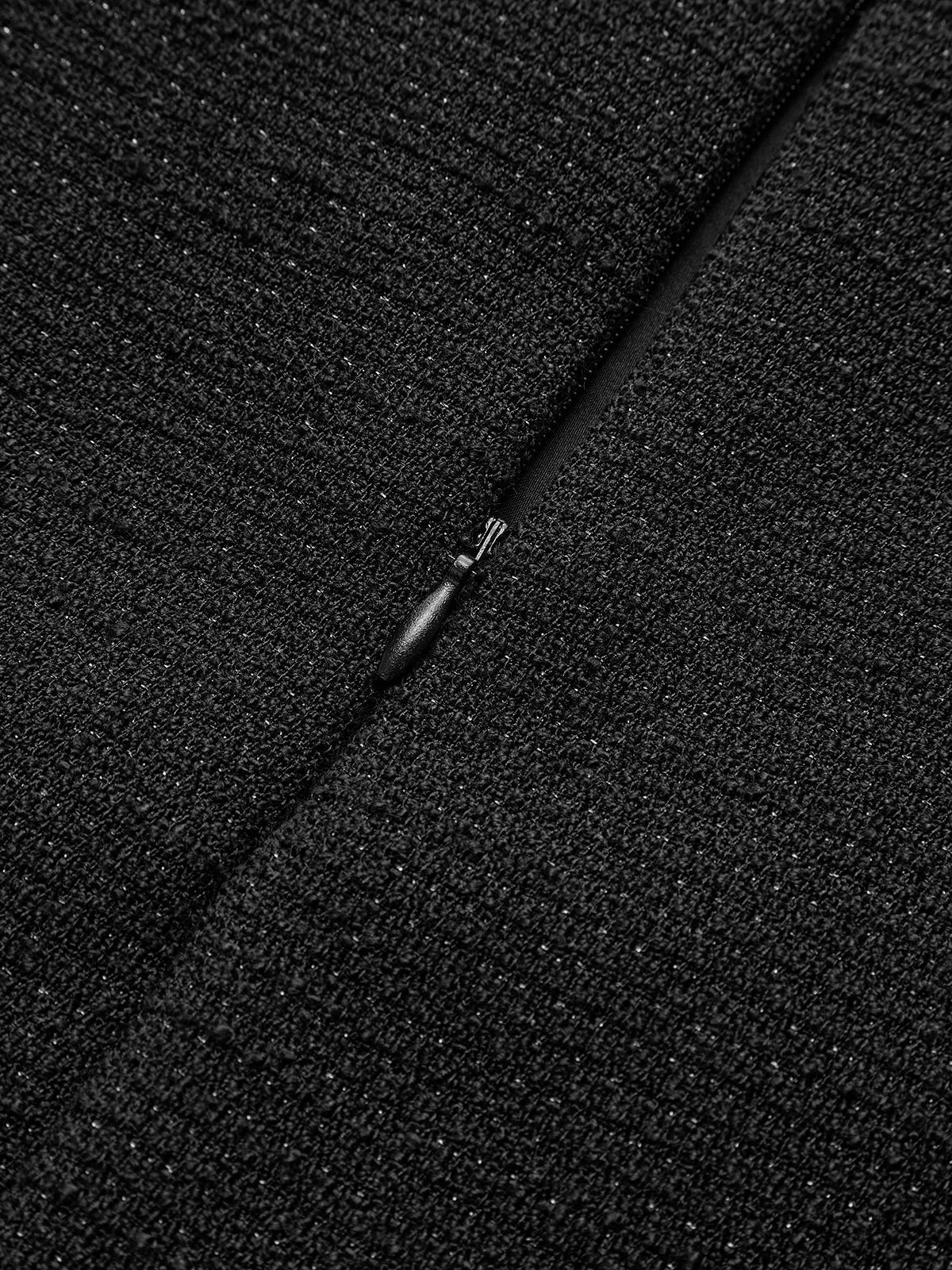 Boncuk İşlemeli Kısa Tweed Elbise Siaora
