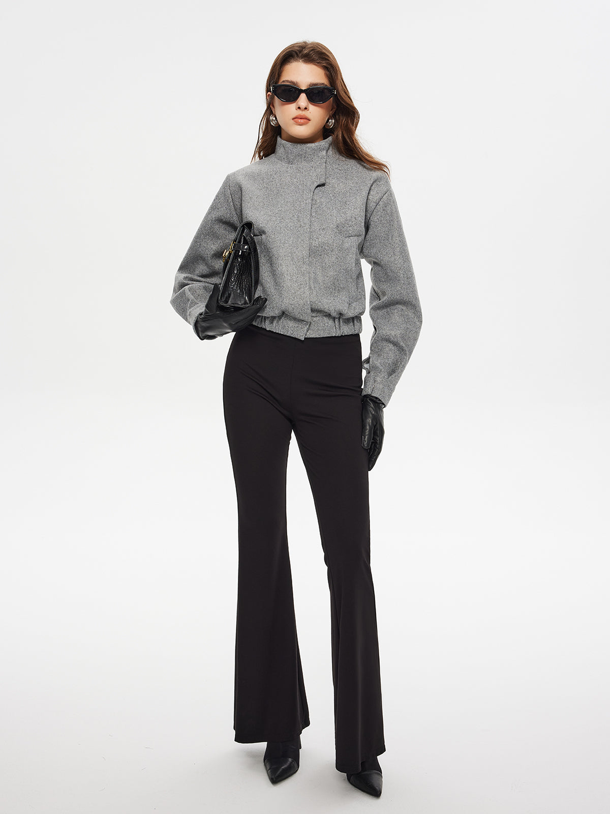 Düğme Klipsli Kısa Blazer THESVELTECHIC