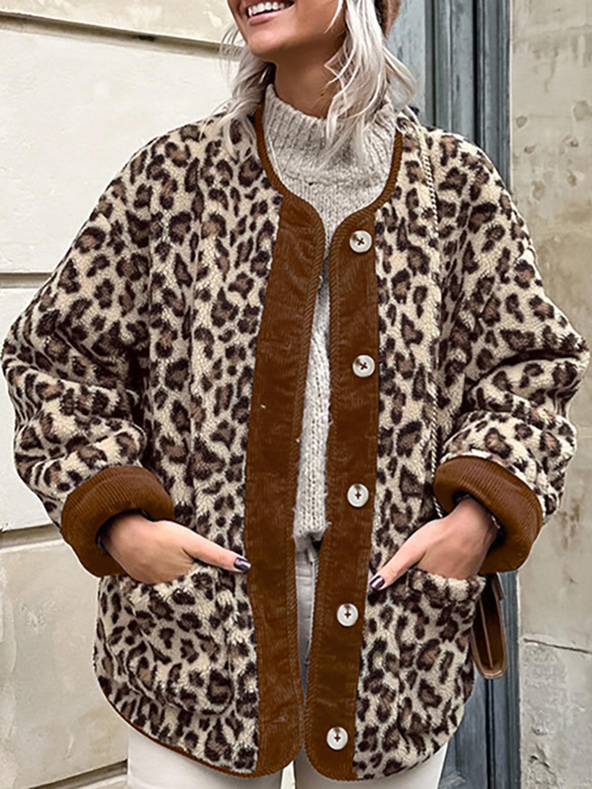 Wild Aura Leopar Desenli Ceket Siaora