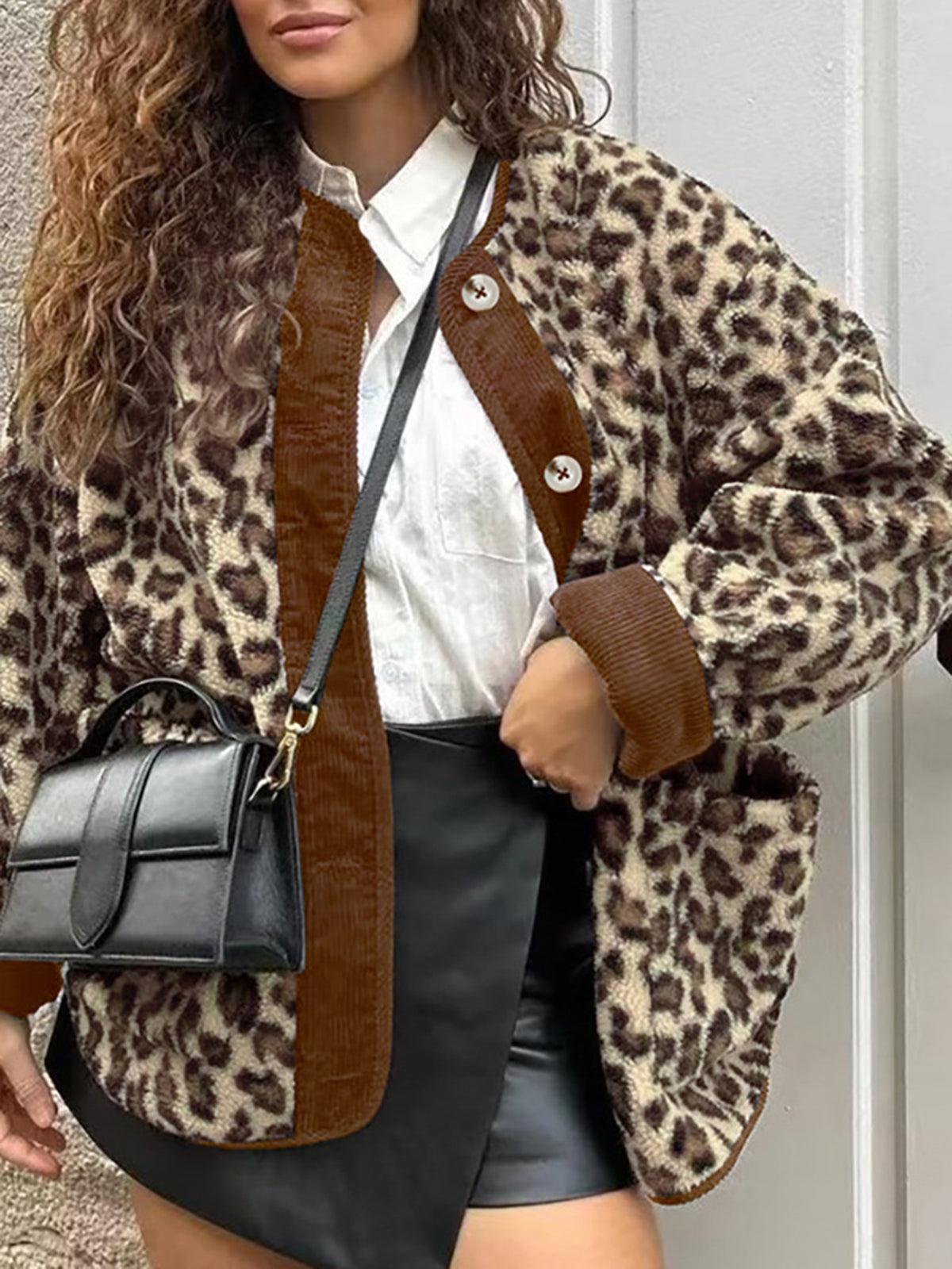 Wild Aura Leopar Desenli Ceket Siaora