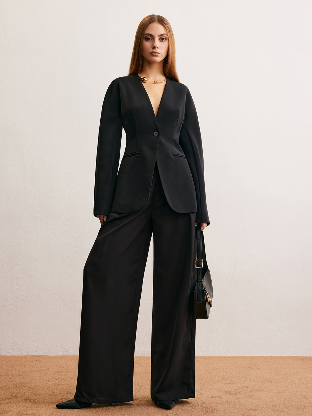 Kullanışlı Ayırıcı Düğme Sıkan Blazer Quvarse