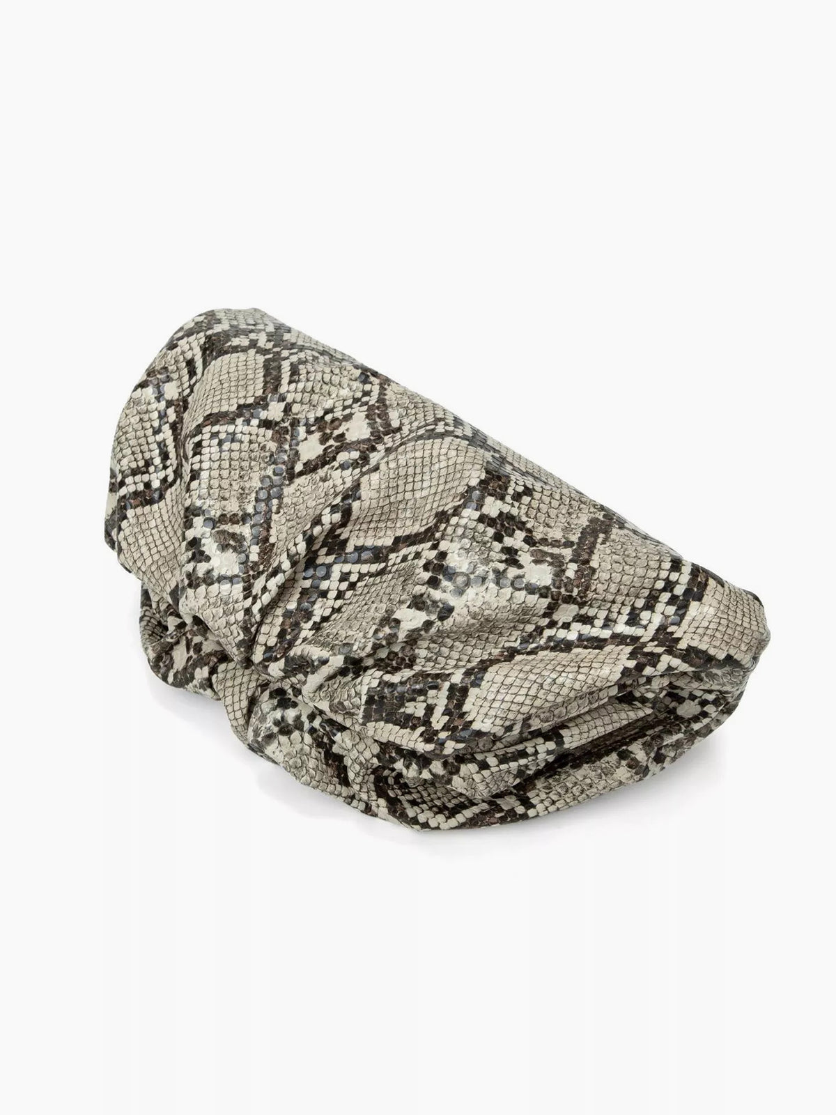 Yılan Derisi Desenli Bulut Clutch Çantası THESVELTECHIC
