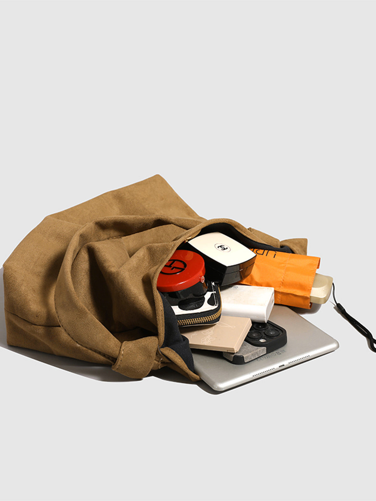 Şık Düğümlü Süet Hobo Çanta THESVELTECHIC