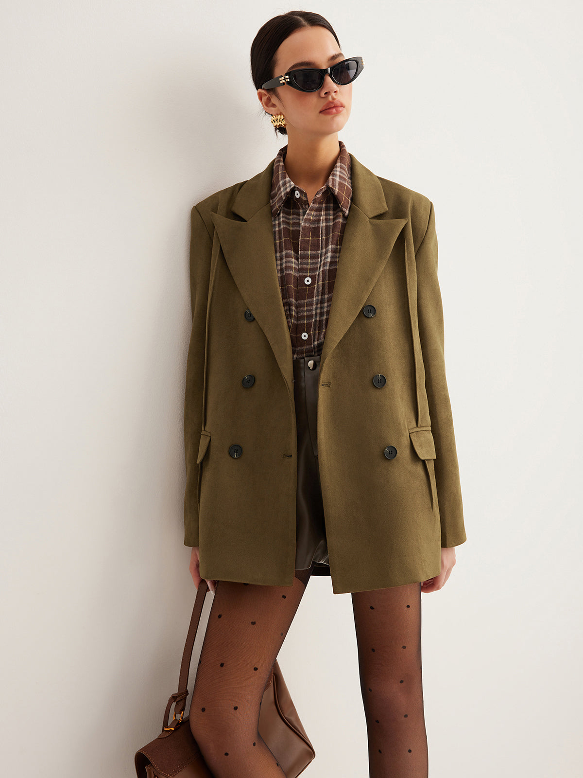 Süet Arkası Yırtmaçlı Blazer Quvarse