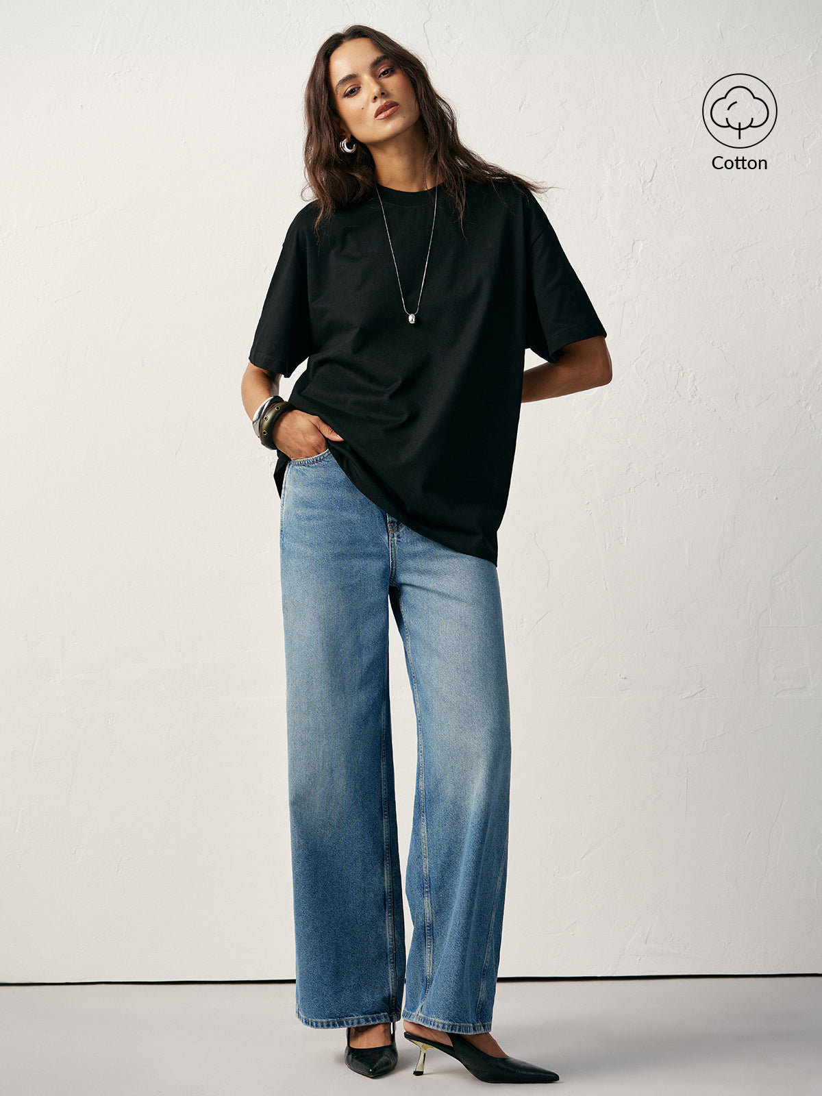 Basic Pamuk Oversize Tişört THESVELTECHIC