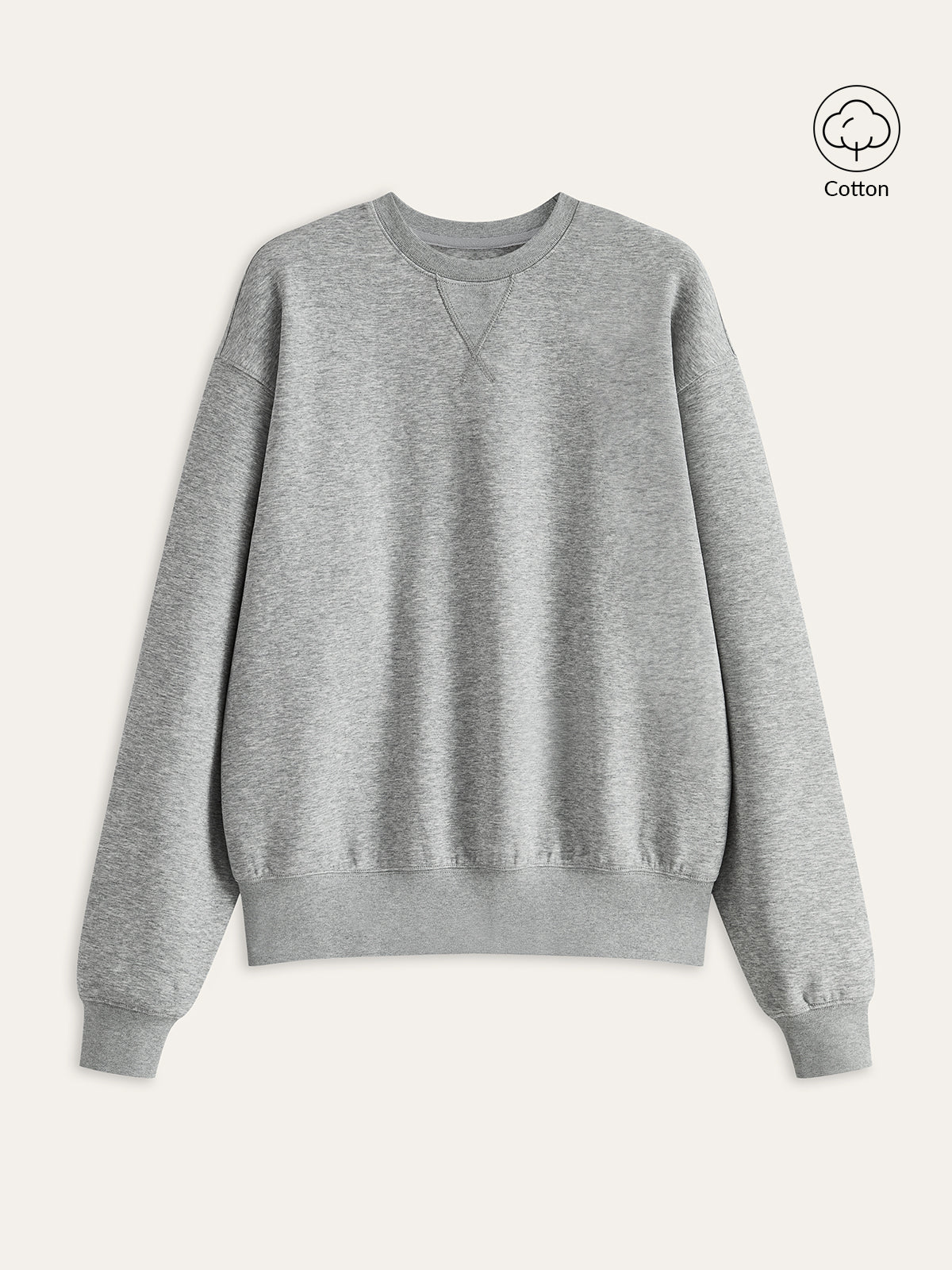 Pamuk Karışımlı Yuvarlak Yaka Sweatshirt THESVELTECHIC