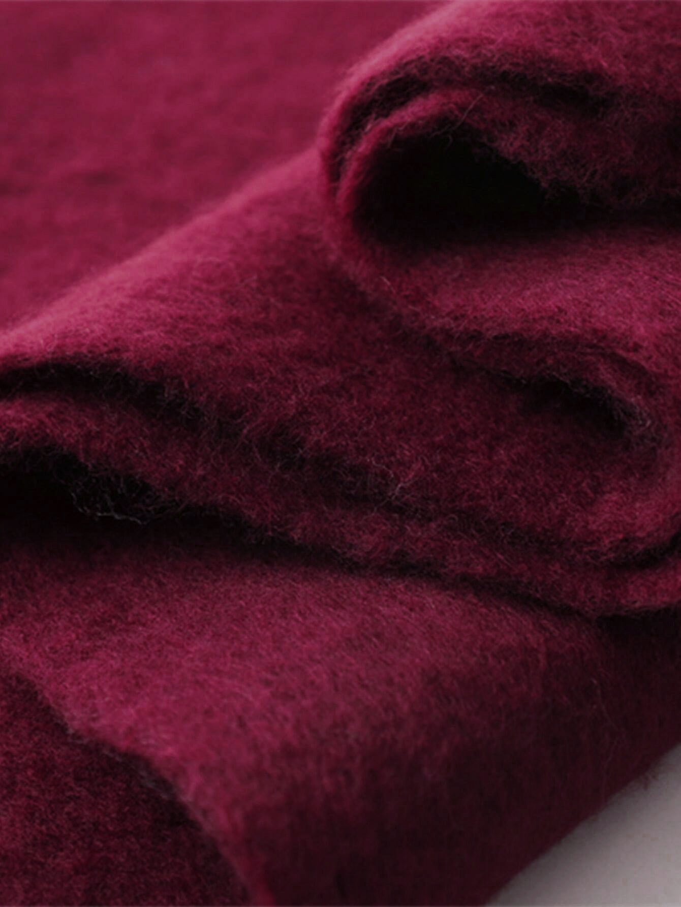 Solid Oversized Püsküllü Atkı THESVELTECHIC