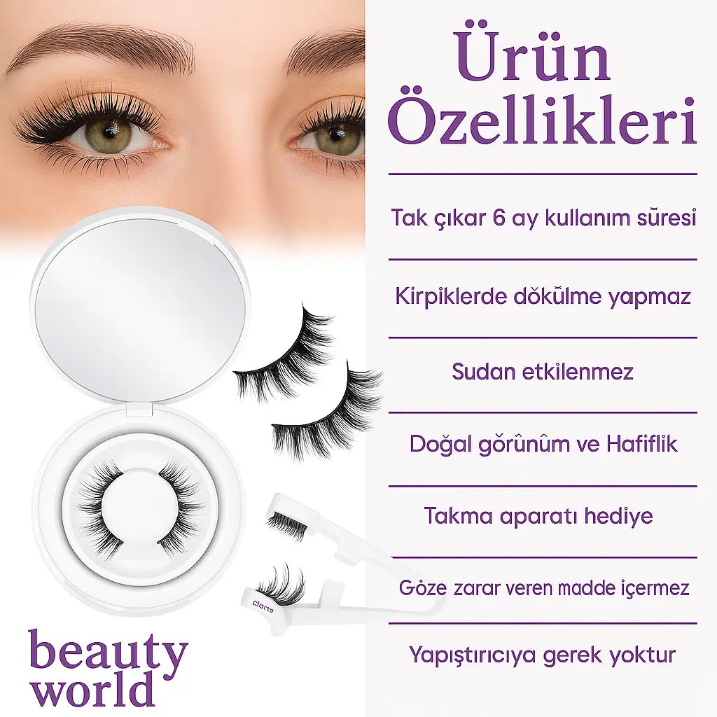 Mıknatıslı Kirpik Beauty Fashion